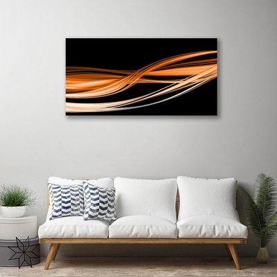 Foto op canvas Golven art abstracte kunst