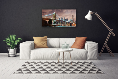 Foto op canvas Architectuur bridge city