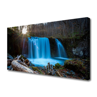 Foto op canvas Zon natuur van de waterval