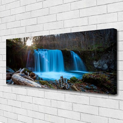 Foto op canvas Zon natuur van de waterval