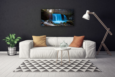 Foto op canvas Zon natuur van de waterval