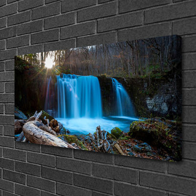 Foto op canvas Zon natuur van de waterval