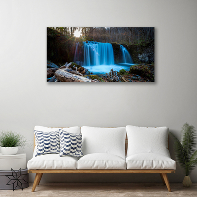 Foto op canvas Zon natuur van de waterval