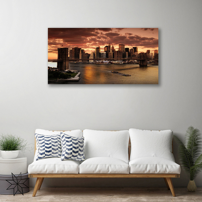 Foto op canvas Stad van brooklyn bridge