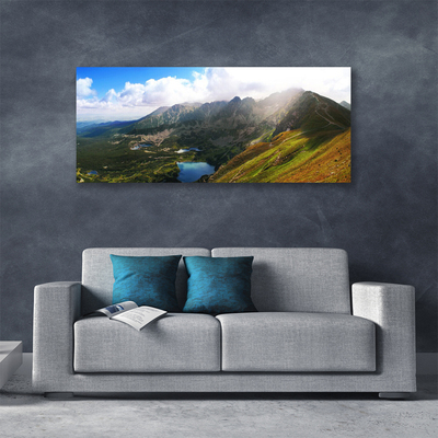 Foto op canvas Mountain meadow landscape