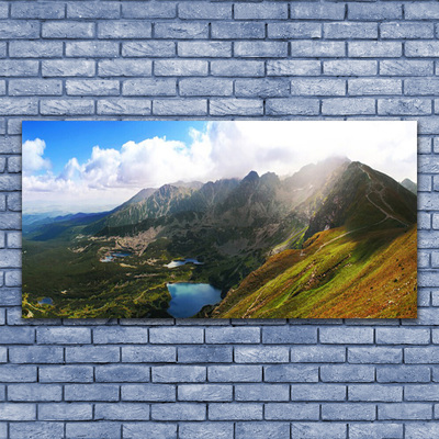 Foto op canvas Mountain meadow landscape