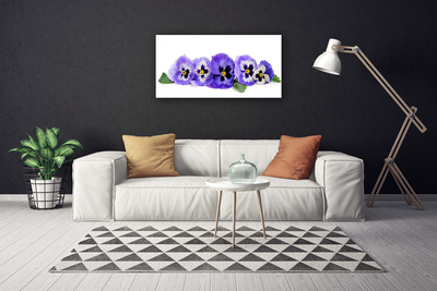 Foto op canvas Bloemblaadjes pansies