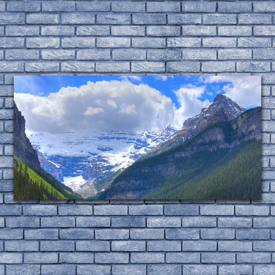 Foto op canvas Het landschap van bergen