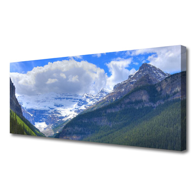 Foto op canvas Het landschap van bergen