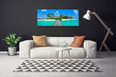 Foto op canvas Tropical palm beach