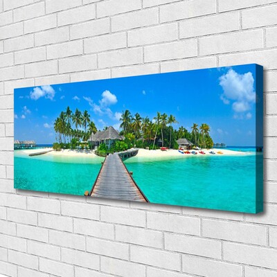 Foto op canvas Tropical palm beach