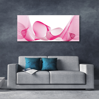 Foto op canvas Abstract lijnen golven art