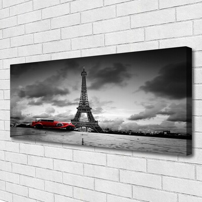 Foto op canvas Parijs uitzicht op de eiffeltoren