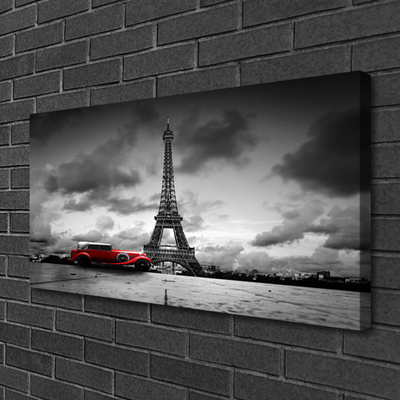 Foto op canvas Parijs uitzicht op de eiffeltoren