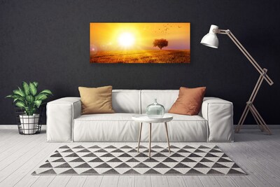 Foto op canvas Sunset weidevogels