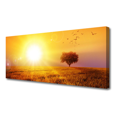 Foto op canvas Sunset weidevogels