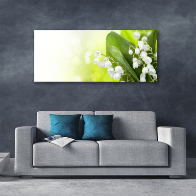 Foto op canvas Bladeren bloemen lelies van de vallei weide