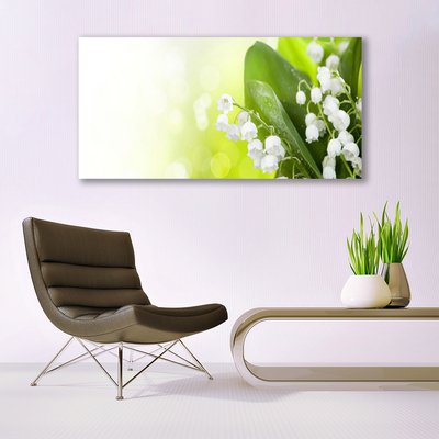 Foto op canvas Bladeren bloemen lelies van de vallei weide