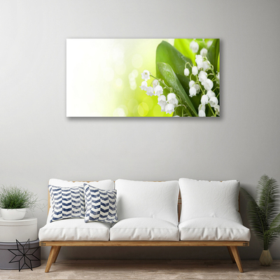 Foto op canvas Bladeren bloemen lelies van de vallei weide