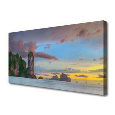 Foto op canvas Sea mountain landscape