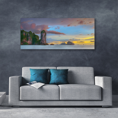 Foto op canvas Sea mountain landscape