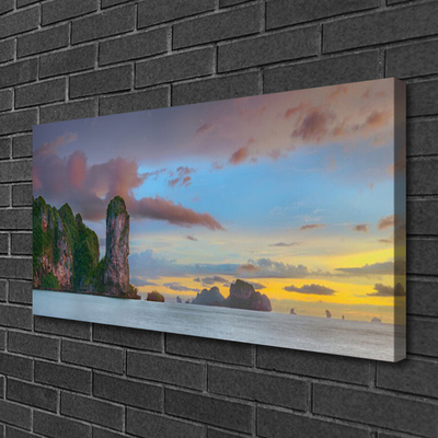 Foto op canvas Sea mountain landscape