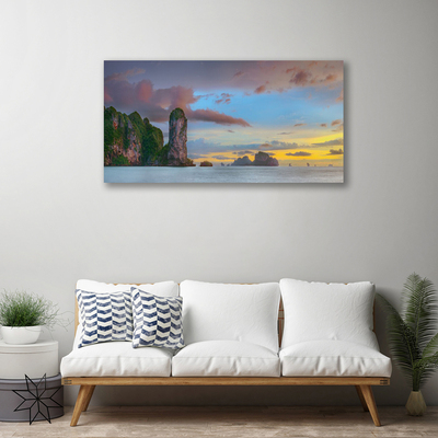 Foto op canvas Sea mountain landscape