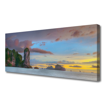 Foto op canvas Sea mountain landscape