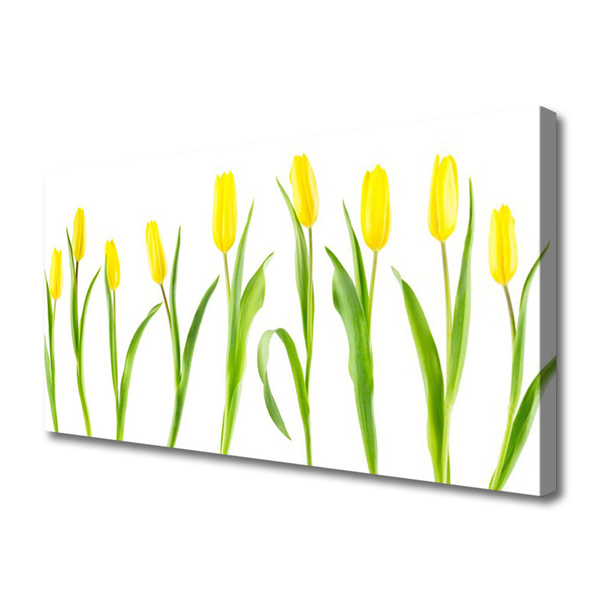 Foto op canvas Tulpen gele bloemen