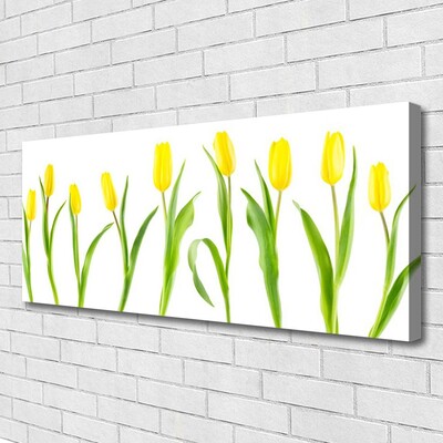 Foto op canvas Tulpen gele bloemen