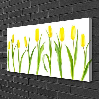 Foto op canvas Tulpen gele bloemen