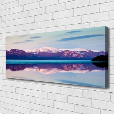 Foto op canvas Mountain lake landscape