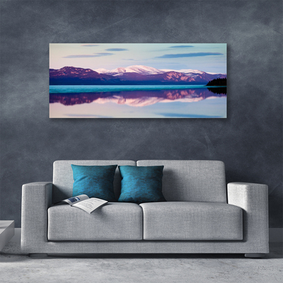 Foto op canvas Mountain lake landscape
