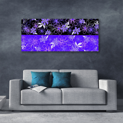 Foto op canvas Abstract design van de kunst bloemen