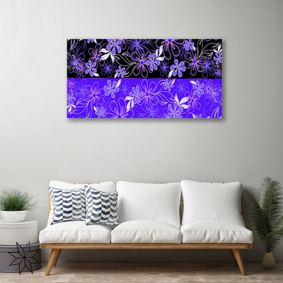 Foto op canvas Abstract design van de kunst bloemen