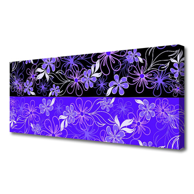 Foto op canvas Abstract design van de kunst bloemen