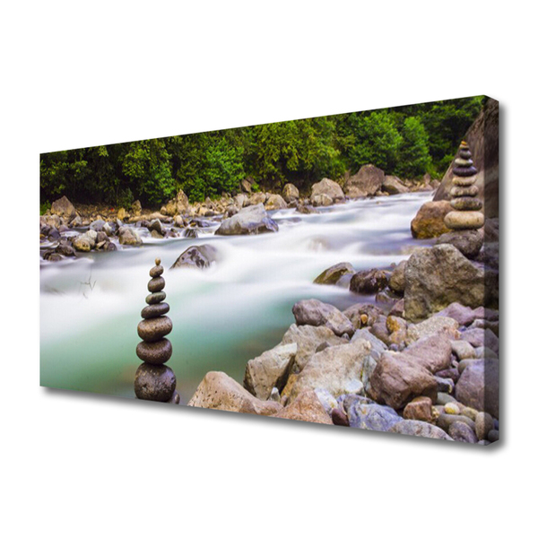 Foto op canvas Bos stroom river mountains