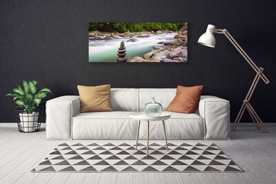 Foto op canvas Bos stroom river mountains