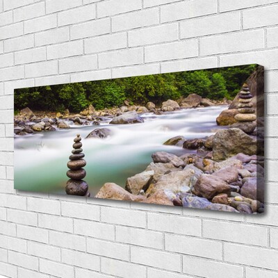 Foto op canvas Bos stroom river mountains