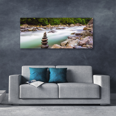 Foto op canvas Bos stroom river mountains