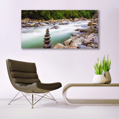 Foto op canvas Bos stroom river mountains