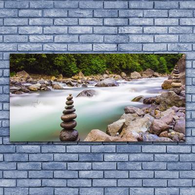 Foto op canvas Bos stroom river mountains