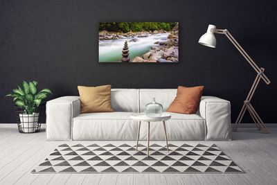 Foto op canvas Bos stroom river mountains