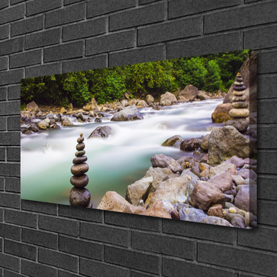 Foto op canvas Bos stroom river mountains