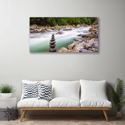 Foto op canvas Bos stroom river mountains