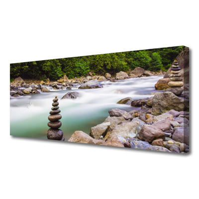 Foto op canvas Bos stroom river mountains