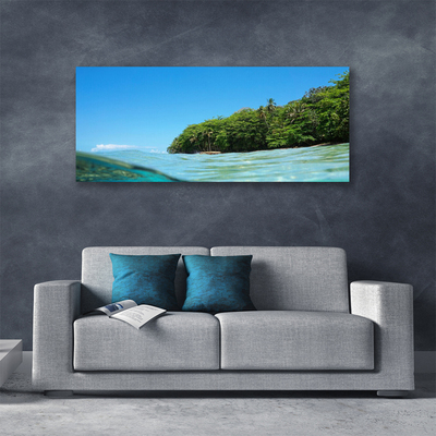 Foto op canvas Sea tree landscape