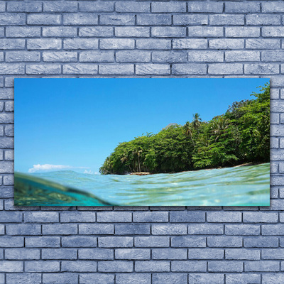 Foto op canvas Sea tree landscape