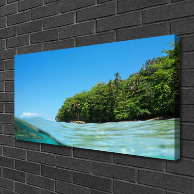 Foto op canvas Sea tree landscape