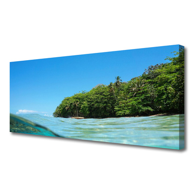 Foto op canvas Sea tree landscape